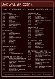 Rock In Celebes 2014 Line Up